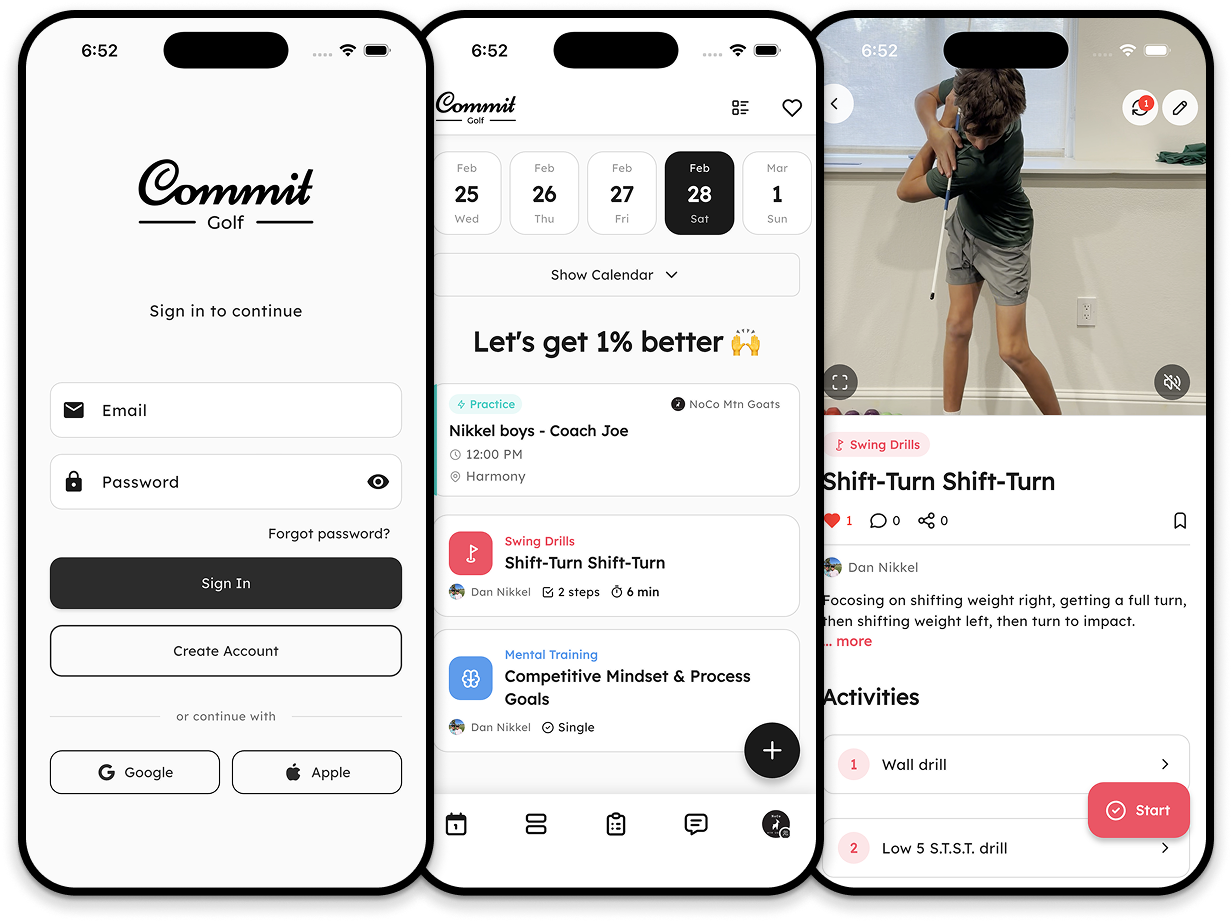 Commit Golf - Players